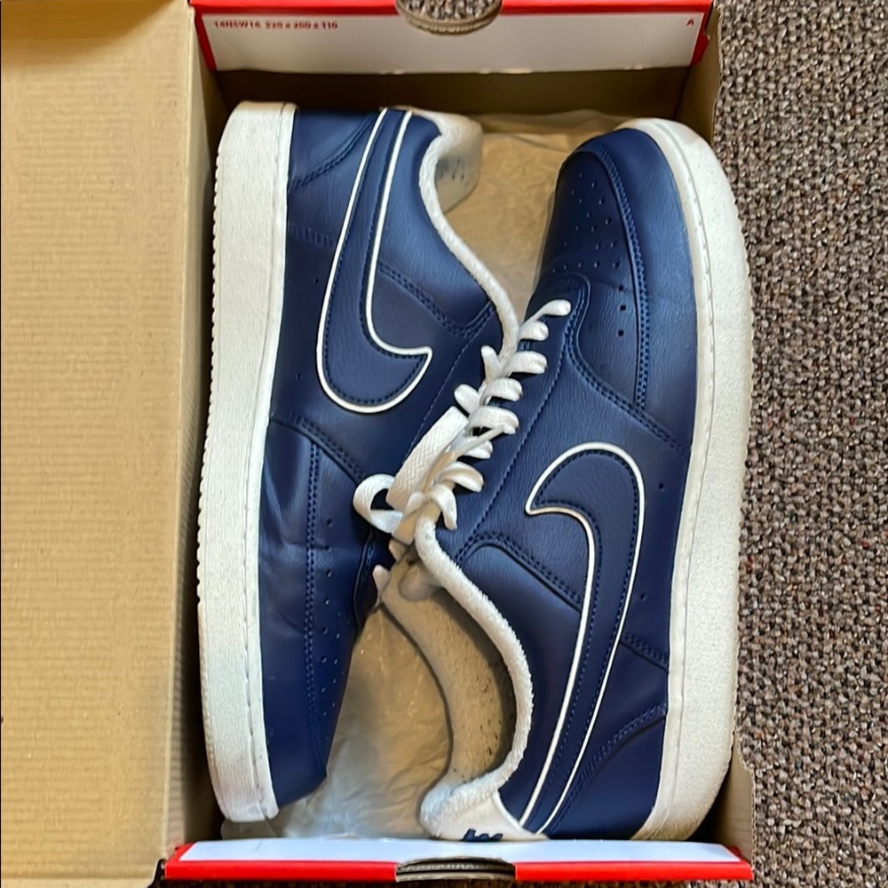 Nike court vision lowNavy and White Sneakers